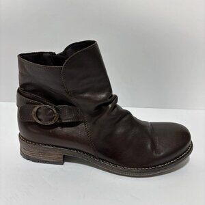 Avellini Women’s Brown Leather Boots, Size EUR 39, US 8 M